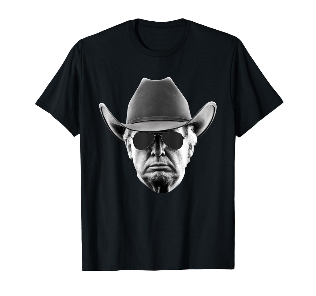 Donald Trump Cowboy Hat Us Usa America T-Shirt - Trendy Graphic for Adults - T-Shirt, Sweatshirt, Hoodie
