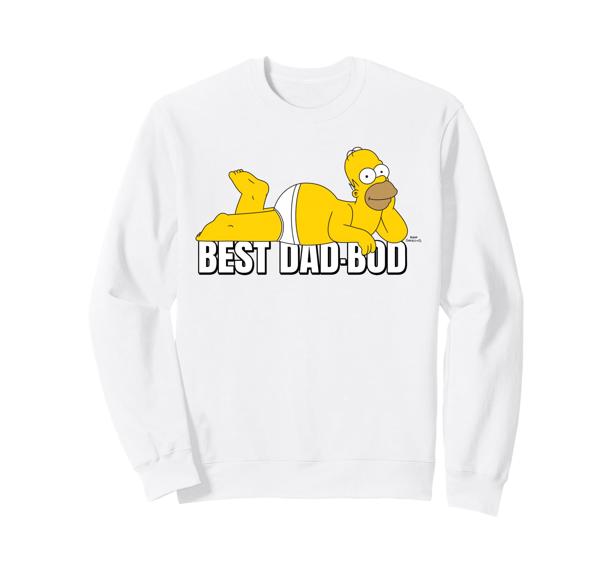 Simpsons Fathers Day Best Dad Bod Sweatshirt - Minimalist Print Men Women - T-Shirt, Sweatshirt, Hoodie