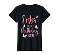 Sister Birthday Butterfly Party Matching T-Shirt - Novelty Apparel Unisex - T-Shirt, Sweatshirt, Hoodie