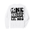 Proud Soccer Lil Bro Soccer Ball Sweatshirt - Graphic Print for Adults - T-Shirt, Sweatshirt, Hoodie