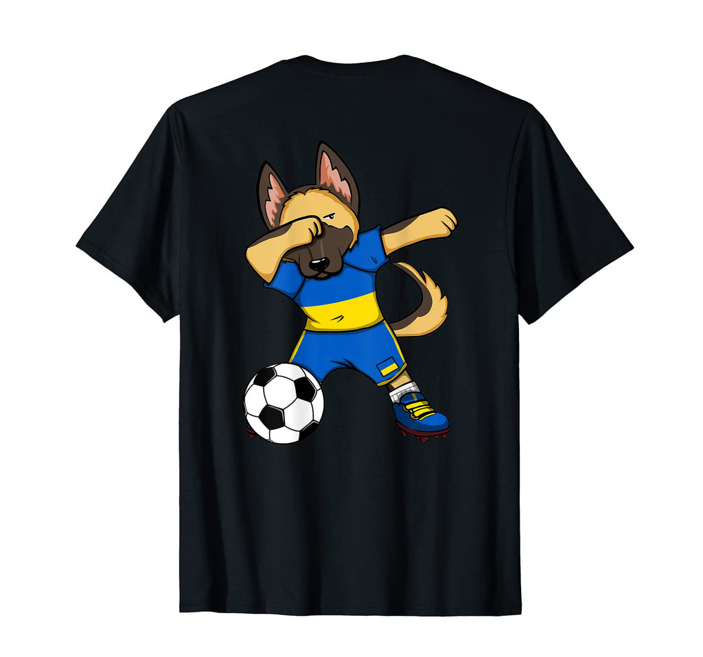 Dabbing German Shepherd Ukraine T-Shirt - Custom Art Print for Adults - T-Shirt, Sweatshirt, Hoodie
