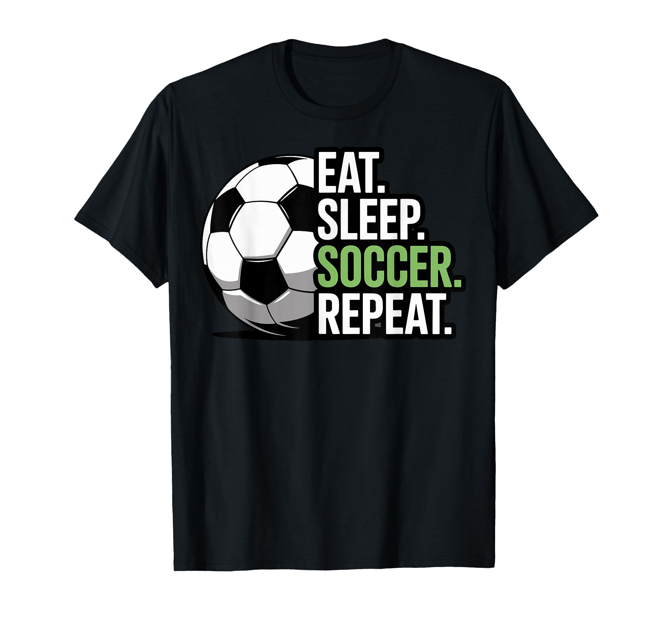 Eat Sleep Soccer Repet Goalie T-Shirt - Aesthetic Graphic for Adults - T-Shirt, Sweatshirt, Hoodie