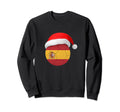 Spain Soccer Santa Hat Spanish Flag Sweatshirt - Trendy Graphic Unisex - T-Shirt, Sweatshirt, Hoodie
