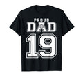 Custom Proud Volleyball Dad Number 19 T-Shirt - Novelty Apparel Men Women - T-Shirt, Sweatshirt, Hoodie