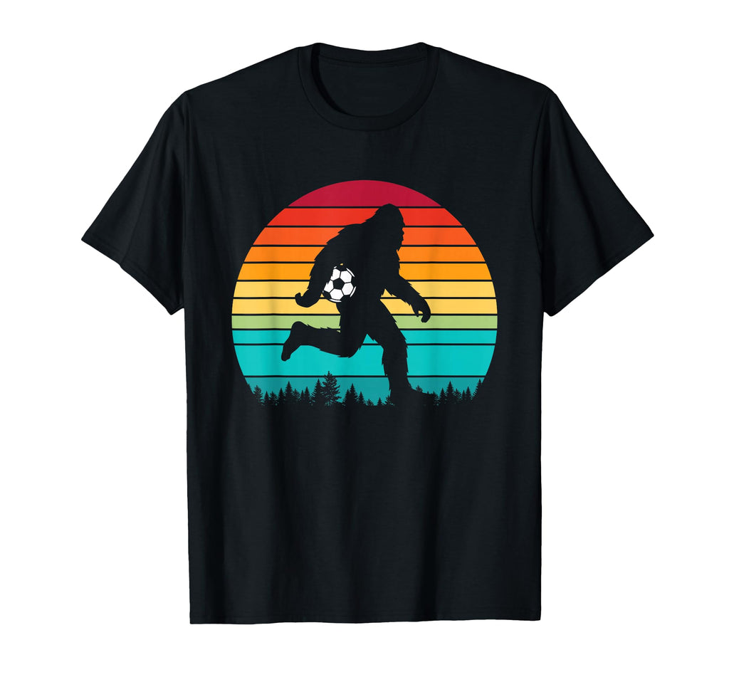 Bigfoot Sasquatch Playing Soccer T-Shirt - Aesthetic Graphic Men Women - T-Shirt, Sweatshirt, Hoodie