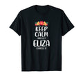Eliza Keep Calm Personalized Name T-Shirt - Minimalist Print for Adults - T-Shirt, Sweatshirt, Hoodie