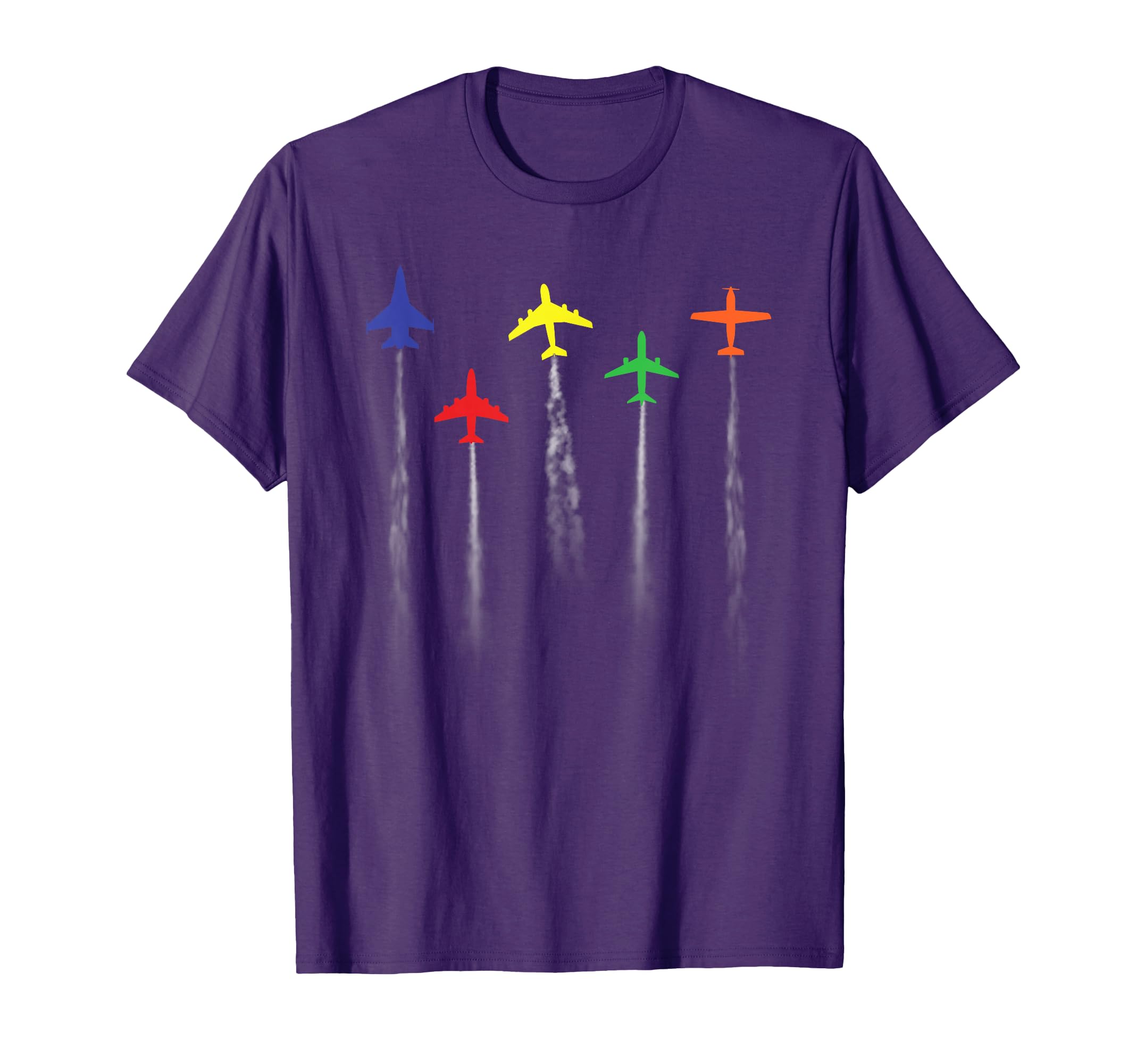 Airplanes Flying Low Pilot Flight T-Shirt - Fun Novelty Design Men Women - T-Shirt, Sweatshirt, Hoodie