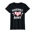 Baseball Aunt Heart Family Matching T-Shirt - Novelty Apparel for Adults - T-Shirt, Sweatshirt, Hoodie