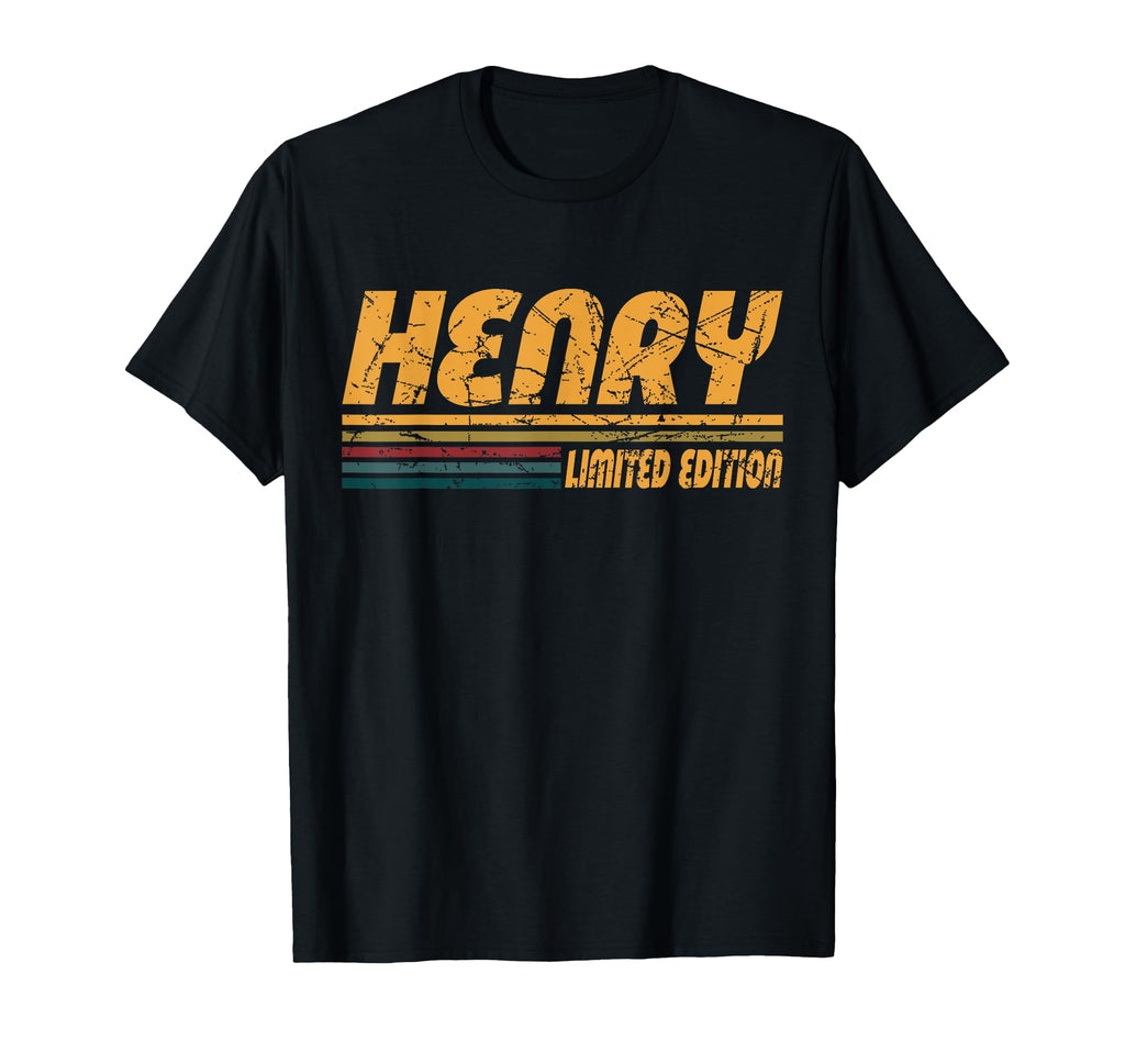 Henry First Name Groovy Personal T-Shirt - Fun Novelty Design Men Women - T-Shirt, Sweatshirt, Hoodie
