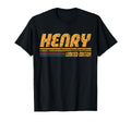 Henry First Name Groovy Personal T-Shirt - Fun Novelty Design Men Women - T-Shirt, Sweatshirt, Hoodie