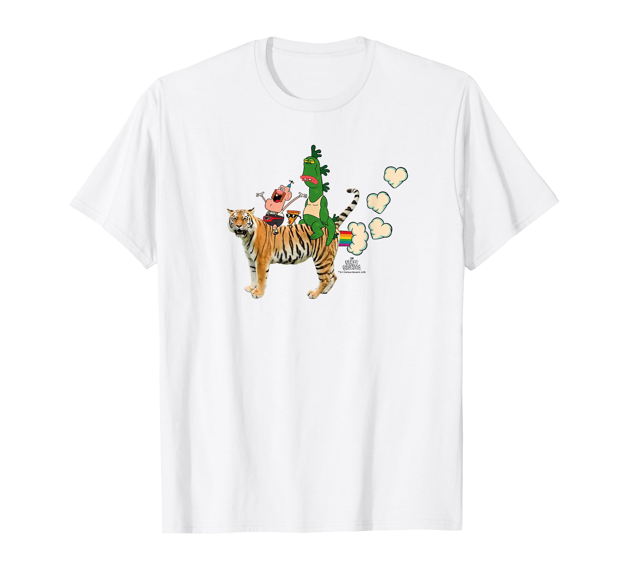 Uncle Grandpa Fart Hearts T-Shirt - Unique Graphic for Adults - T-Shirt, Sweatshirt, Hoodie