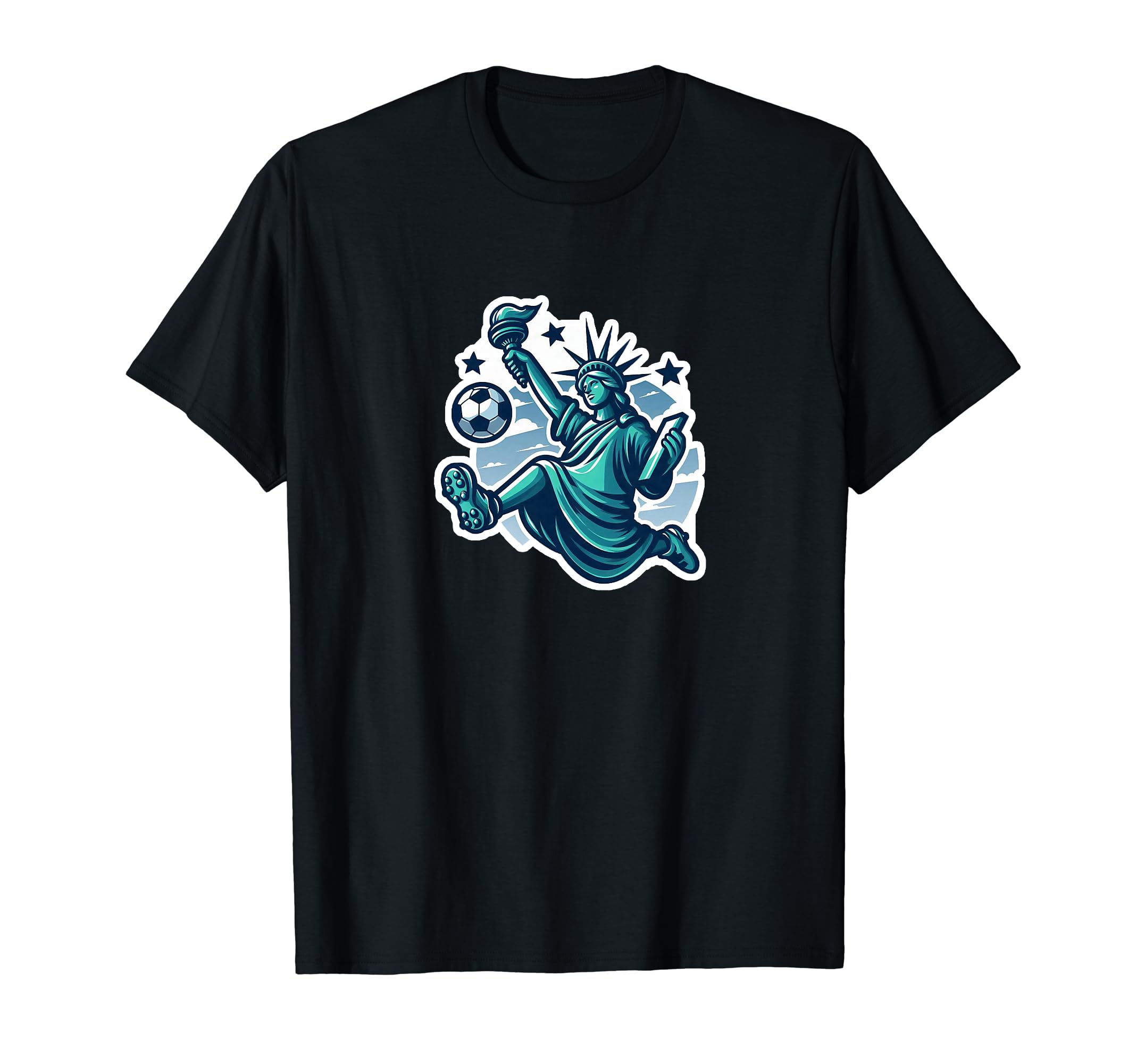 New York Statue Liberty Playing T-Shirt - Casual Everyday Wear for Adults - T-Shirt, Sweatshirt, Hoodie
