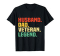 Husband Dad Veteran Legend Funny Dad T-Shirt - Aesthetic Graphic Men Women - T-Shirt, Sweatshirt, Hoodie