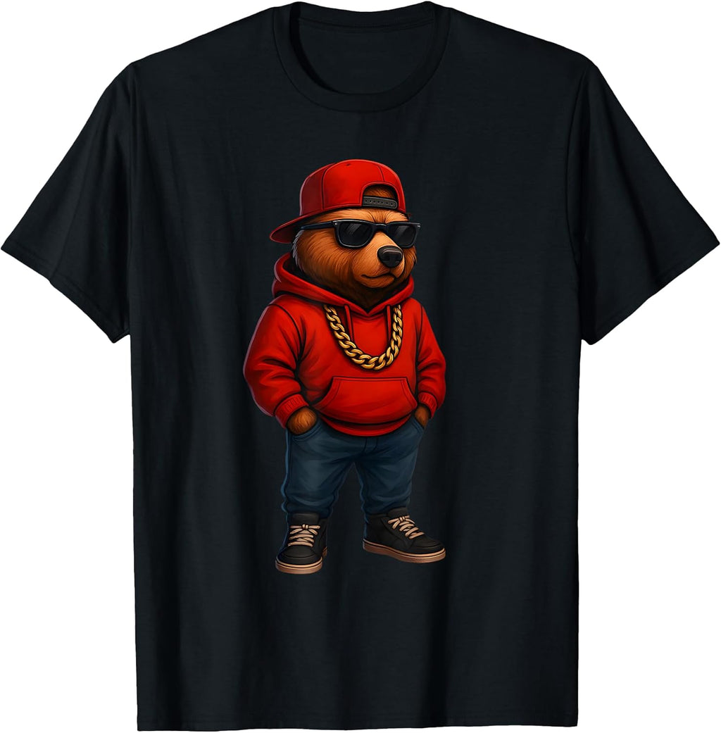 Cool Bear, Fashion Teddy Hip Hop Urban - Adult & Kids T-Shirts, Sweatshirts & Hoodies apparel design preview 1