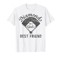 Diamonds Are Best Friend Softball Mom T-Shirt - Unique Graphic for Adults - T-Shirt, Sweatshirt, Hoodie