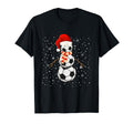 Funny Football Snowman Soccer T-Shirt - Minimalist Print Men Women - T-Shirt, Sweatshirt, Hoodie