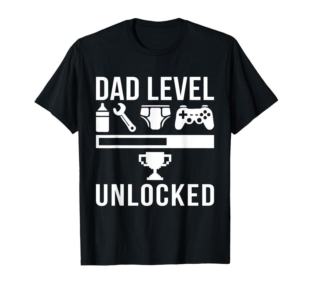 Dad Level Unlocked New Dad Gamer Nerd T-Shirt - Streetwear Style Unisex - T-Shirt, Sweatshirt, Hoodie