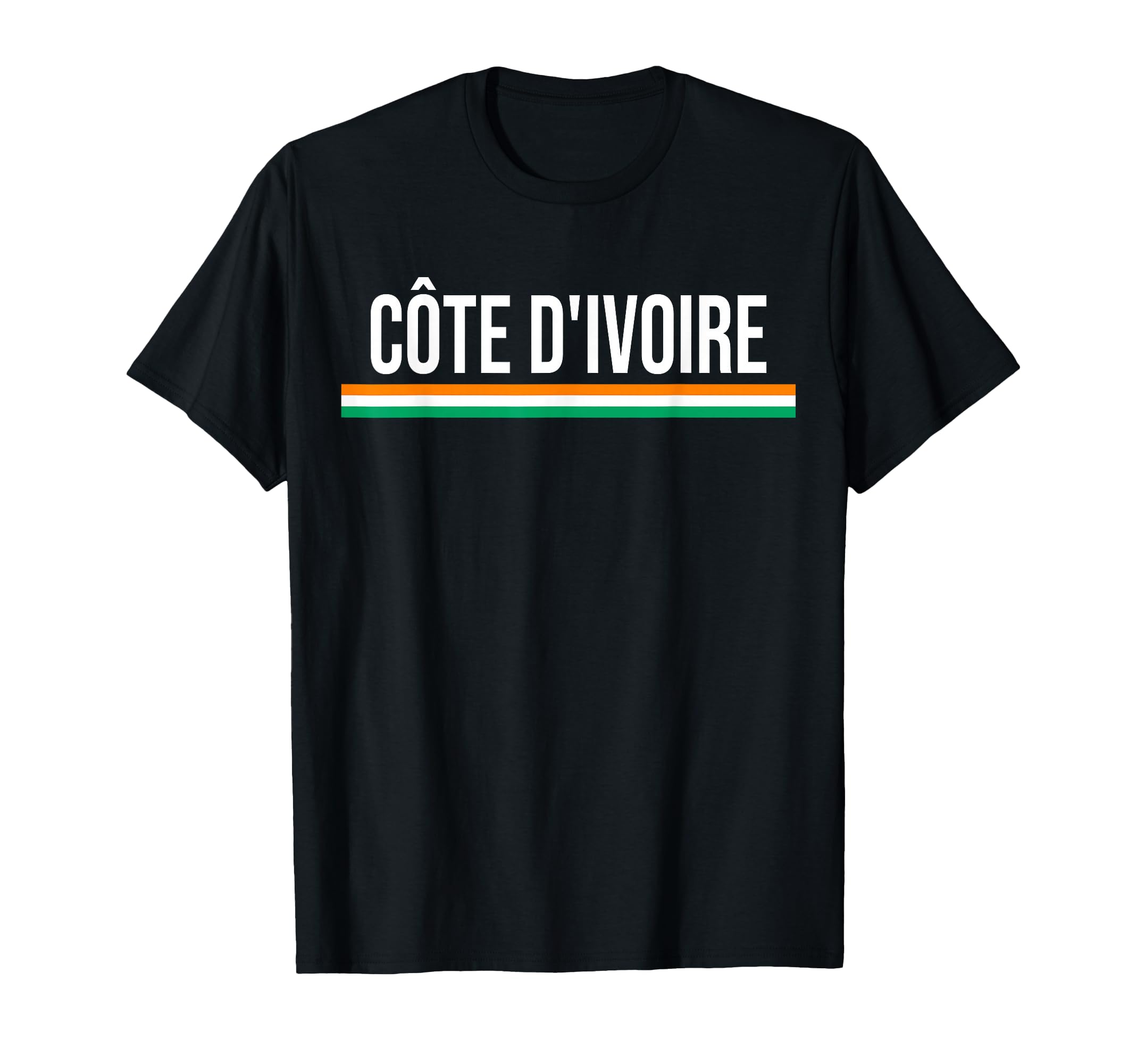 Ivory Coast Flag Sports Soccer Football T-Shirt - Trendy Graphic Unisex - T-Shirt, Sweatshirt, Hoodie