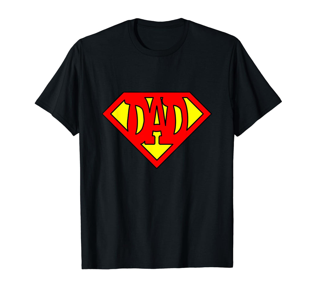 Superdad Super Dad Super Hero T-Shirt - Custom Art Print Men Women - T-Shirt, Sweatshirt, Hoodie