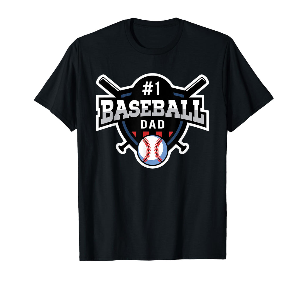 Best Baseball Dad Number 1 Baseball Dad T-Shirt - Trendy Graphic Men Women - T-Shirt, Sweatshirt, Hoodie