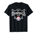 Best Baseball Dad Number 1 Baseball Dad T-Shirt - Trendy Graphic Men Women - T-Shirt, Sweatshirt, Hoodie
