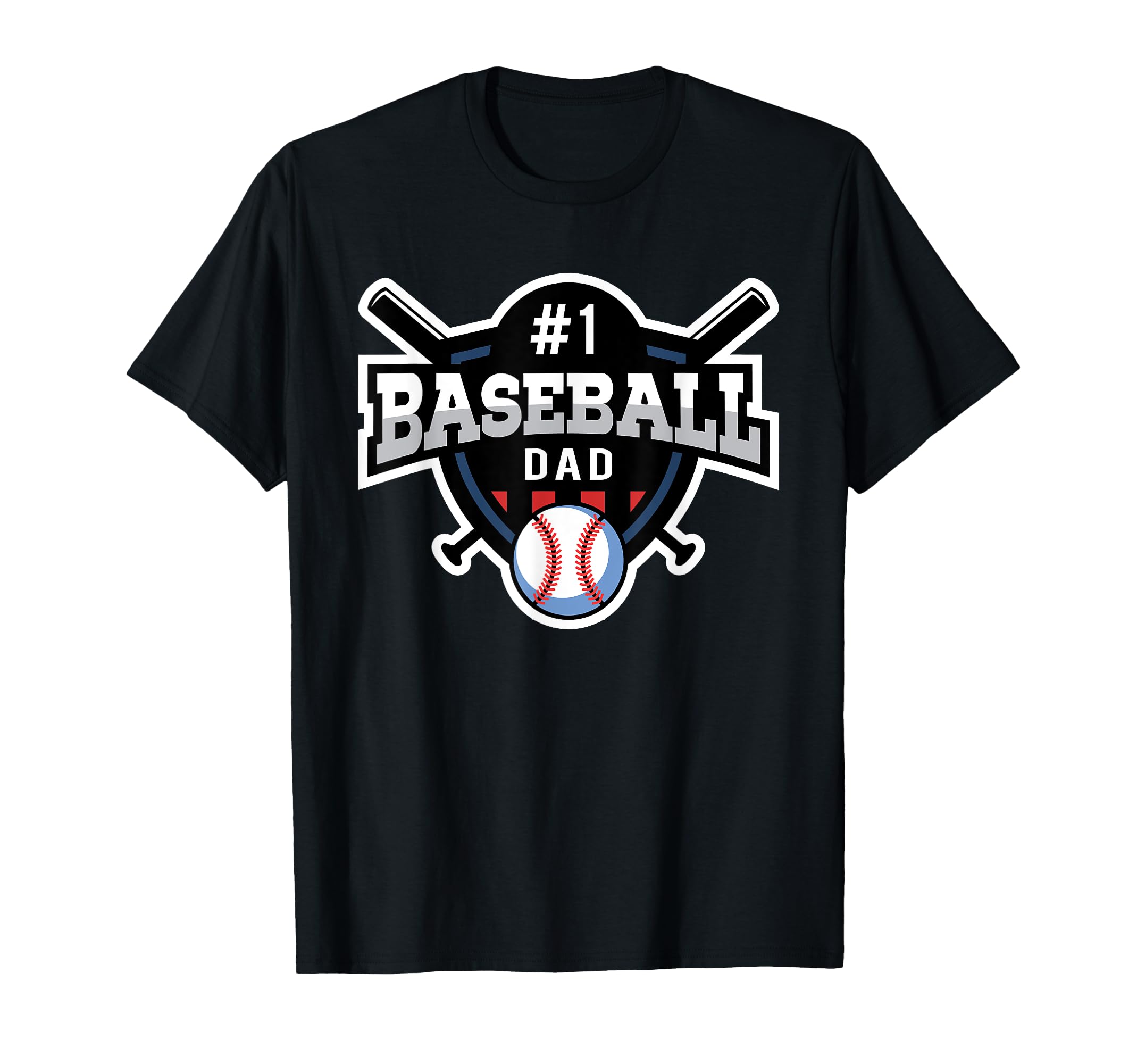 Best Baseball Dad Number 1 Baseball Dad T-Shirt - Trendy Graphic Men Women - T-Shirt, Sweatshirt, Hoodie