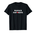 Nanas Favorite Red Heart T-Shirt - Custom Art Print Men Women - T-Shirt, Sweatshirt, Hoodie