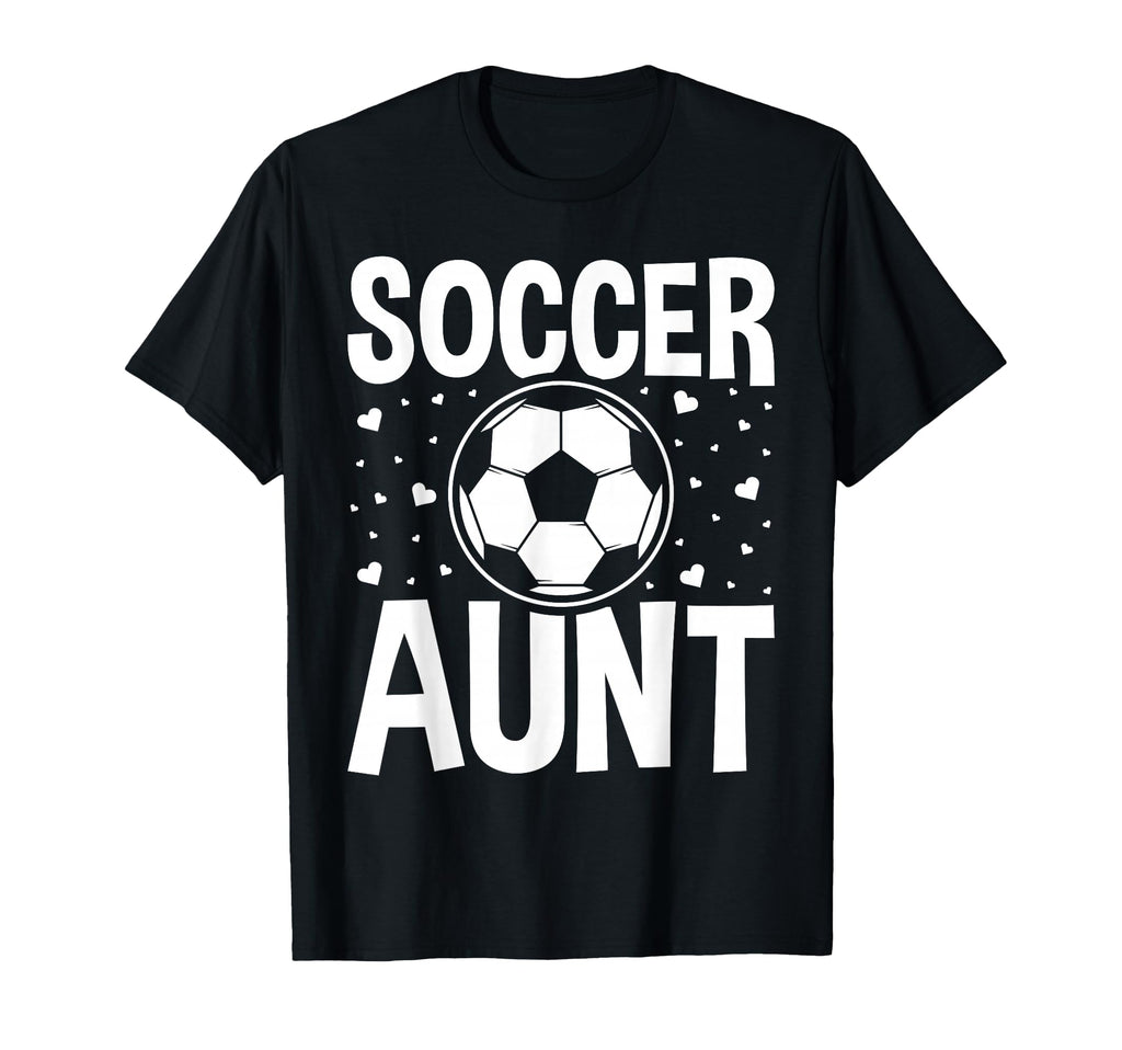 Soccer Aunt Heart Sport Lover Auntie T-Shirt - Trendy Graphic Unisex - T-Shirt, Sweatshirt, Hoodie