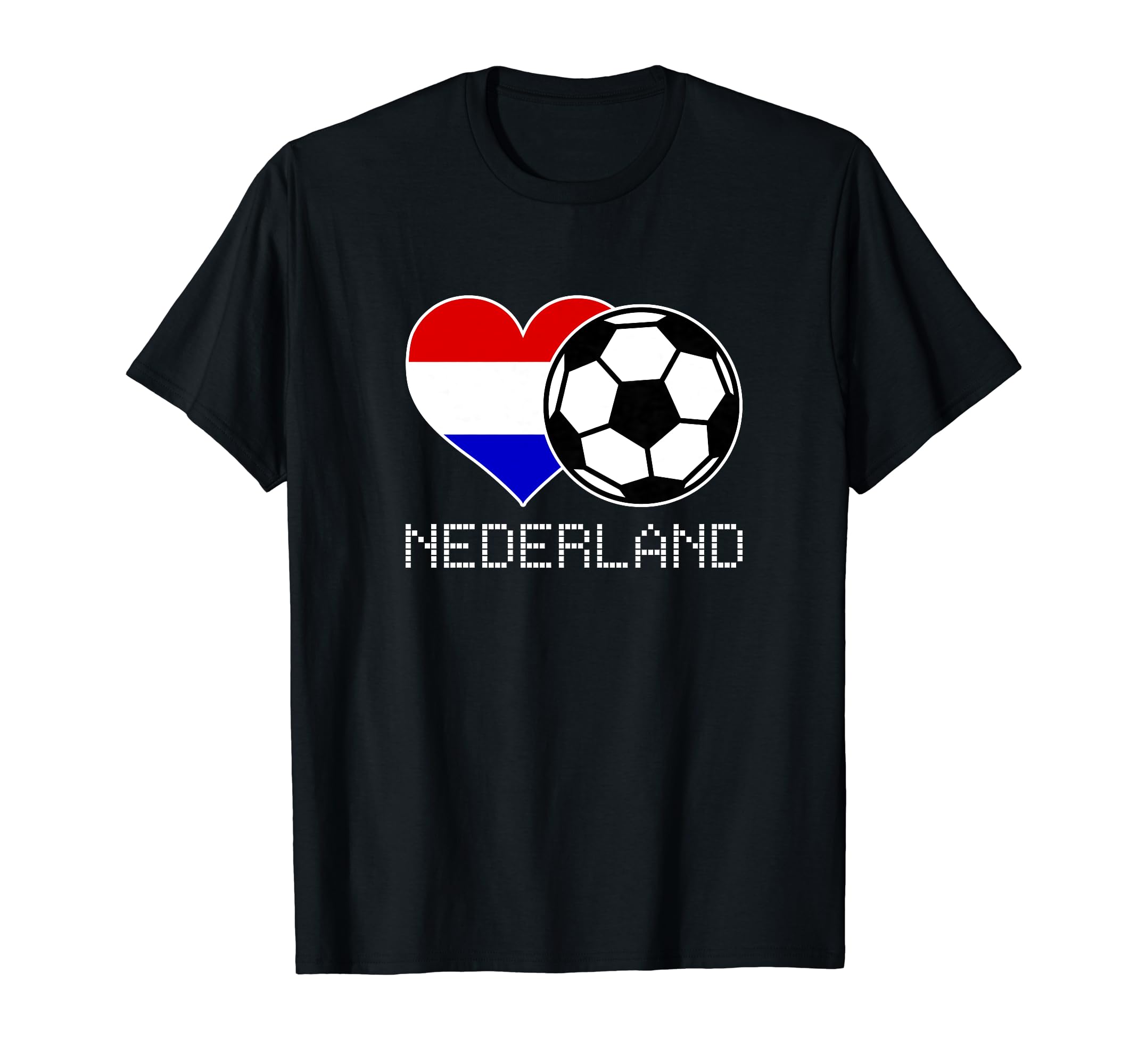 Nederland Soccer Dutch Flag Love T-Shirt - Minimalist Print Men Women - T-Shirt, Sweatshirt, Hoodie
