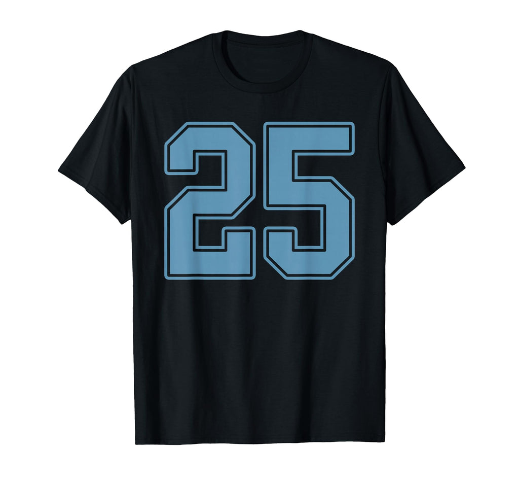 Light Blue Number 25 Jersey Player T-Shirt - Casual Everyday Wear Unisex - T-Shirt, Sweatshirt, Hoodie