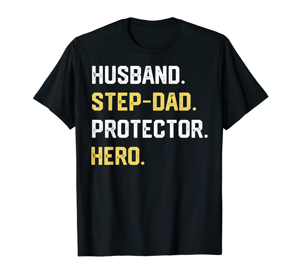Mens Husband Step Dad Protector Hero T-Shirt - Streetwear Style Men Women - T-Shirt, Sweatshirt, Hoodie