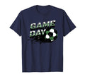 Soccer Game Day Dark Green And White T-Shirt - Aesthetic Graphic Men Women - T-Shirt, Sweatshirt, Hoodie