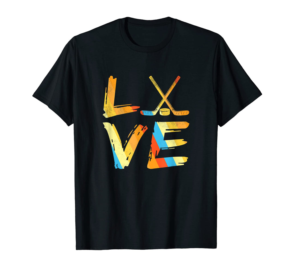 Love Ice Hockey Player Sports Game T-Shirt - Casual Everyday Wear Unisex - T-Shirt, Sweatshirt, Hoodie