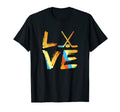 Love Ice Hockey Player Sports Game T-Shirt - Casual Everyday Wear Unisex - T-Shirt, Sweatshirt, Hoodie