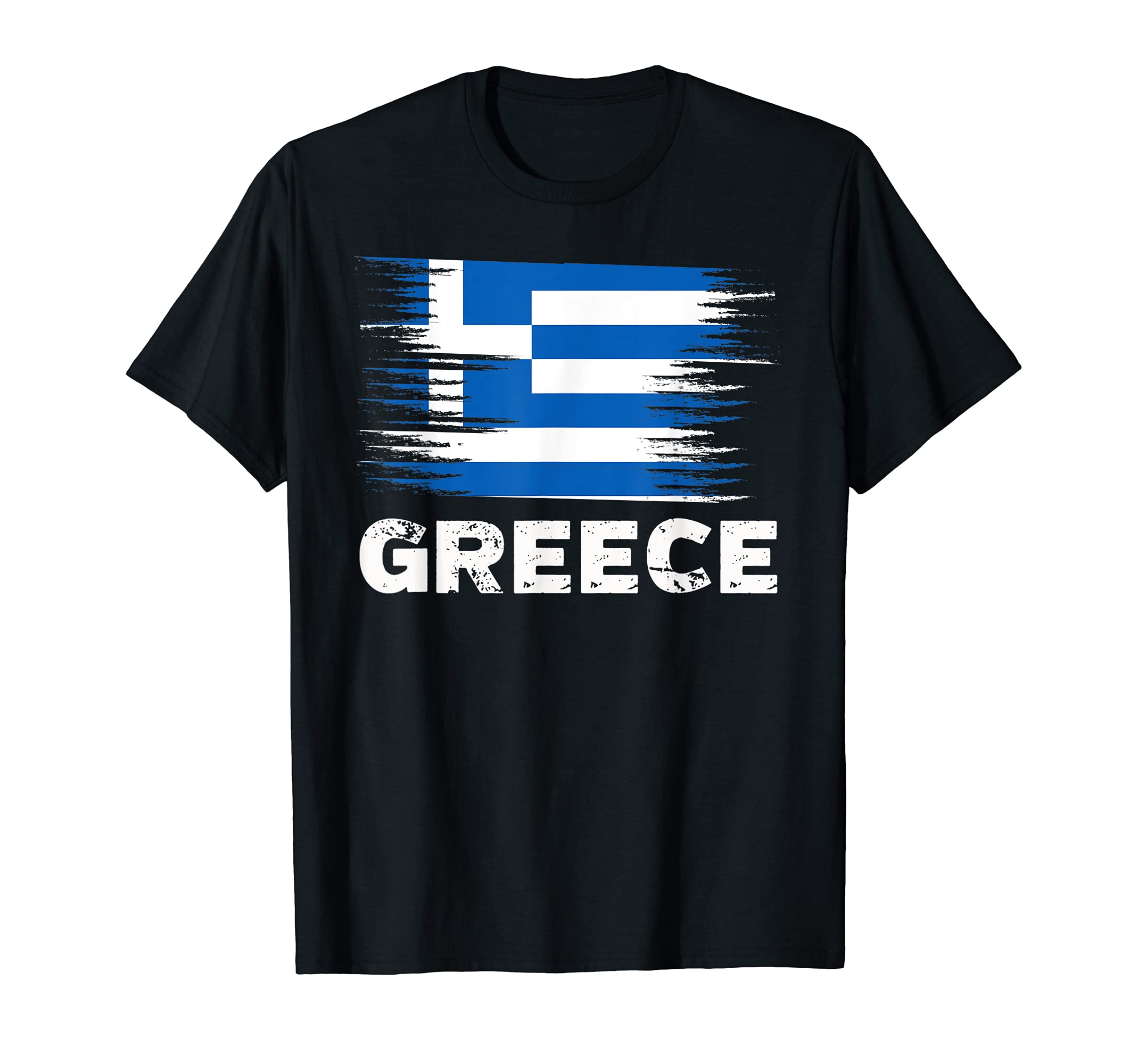 Greece Greek Flag Sports Soccer Football T-Shirt - Custom Art Print Unisex - T-Shirt, Sweatshirt, Hoodie