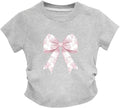 Cute Pink Bow Preppy for Girls Kids Aesthetic Graphic - Adult & Kids T-Shirts, Sweatshirts & Hoodies apparel design preview 1