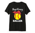 Busy Raising Baller Funny Softball Mom T-Shirt - Trendy Graphic Men Women - T-Shirt, Sweatshirt, Hoodie