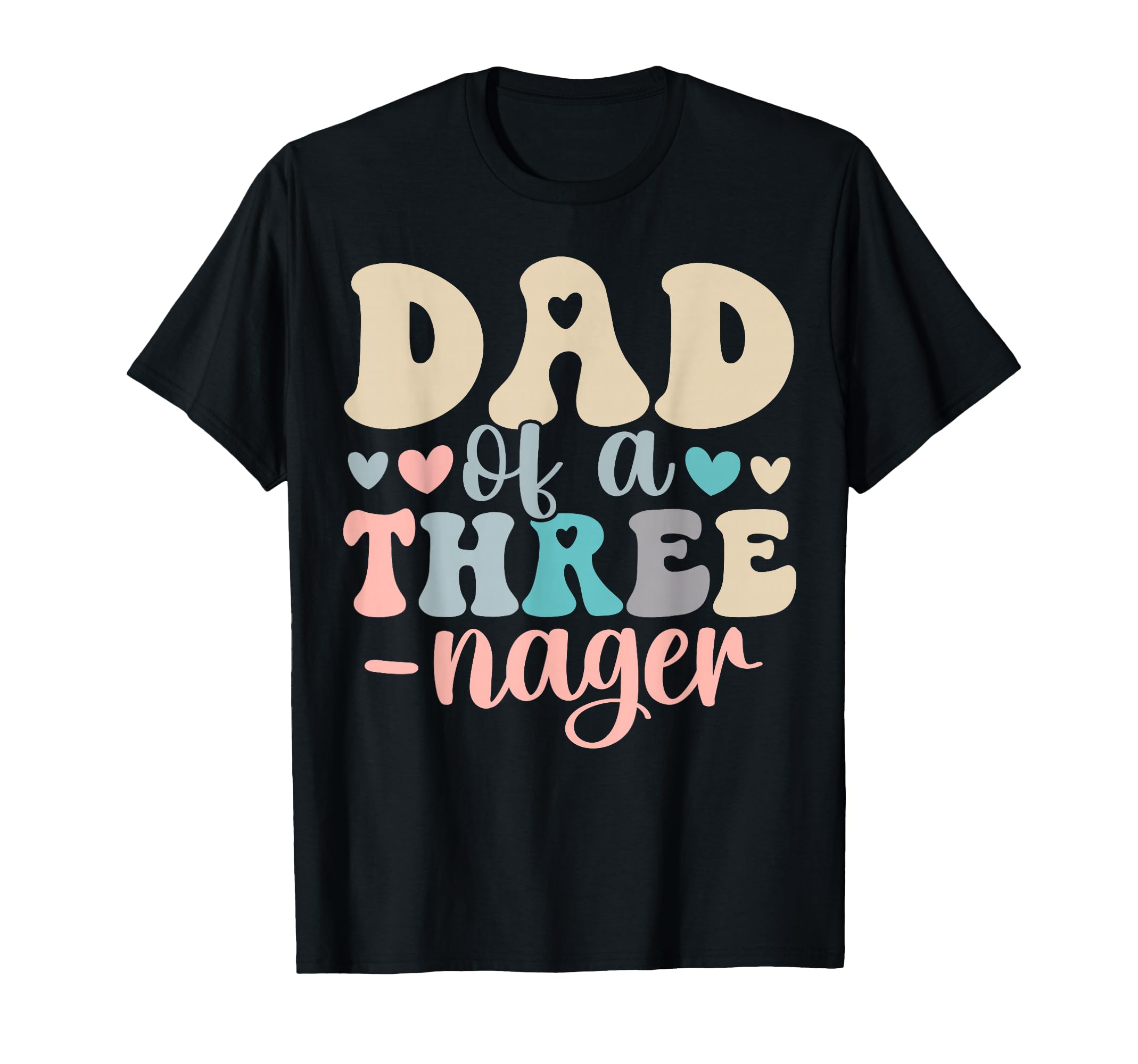 Dad Threenager 3Rd Birthday Matching T-Shirt - Unique Graphic Unisex - T-Shirt, Sweatshirt, Hoodie