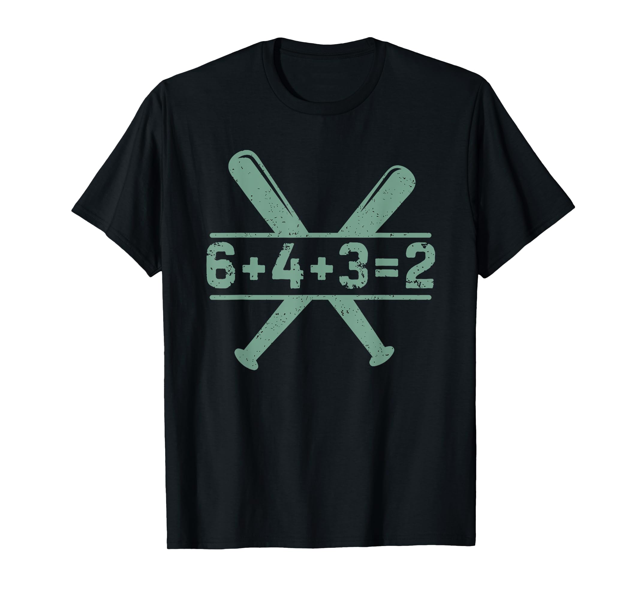 6 4 3 2 Double Play Baseball Player T-Shirt - Unique Graphic Men Women - T-Shirt, Sweatshirt, Hoodie