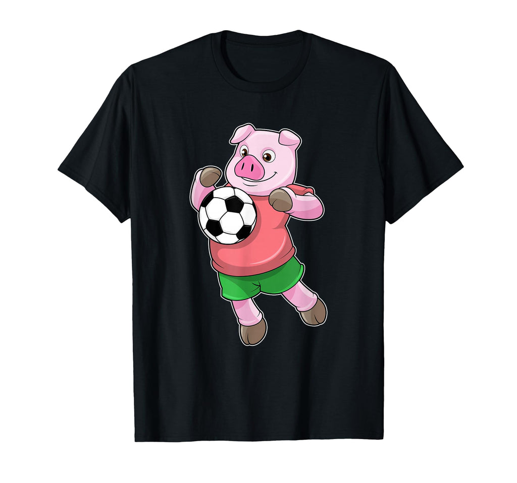 Pig Soccer Player Soccer Sports T-Shirt - Casual Everyday Wear Men Women - T-Shirt, Sweatshirt, Hoodie