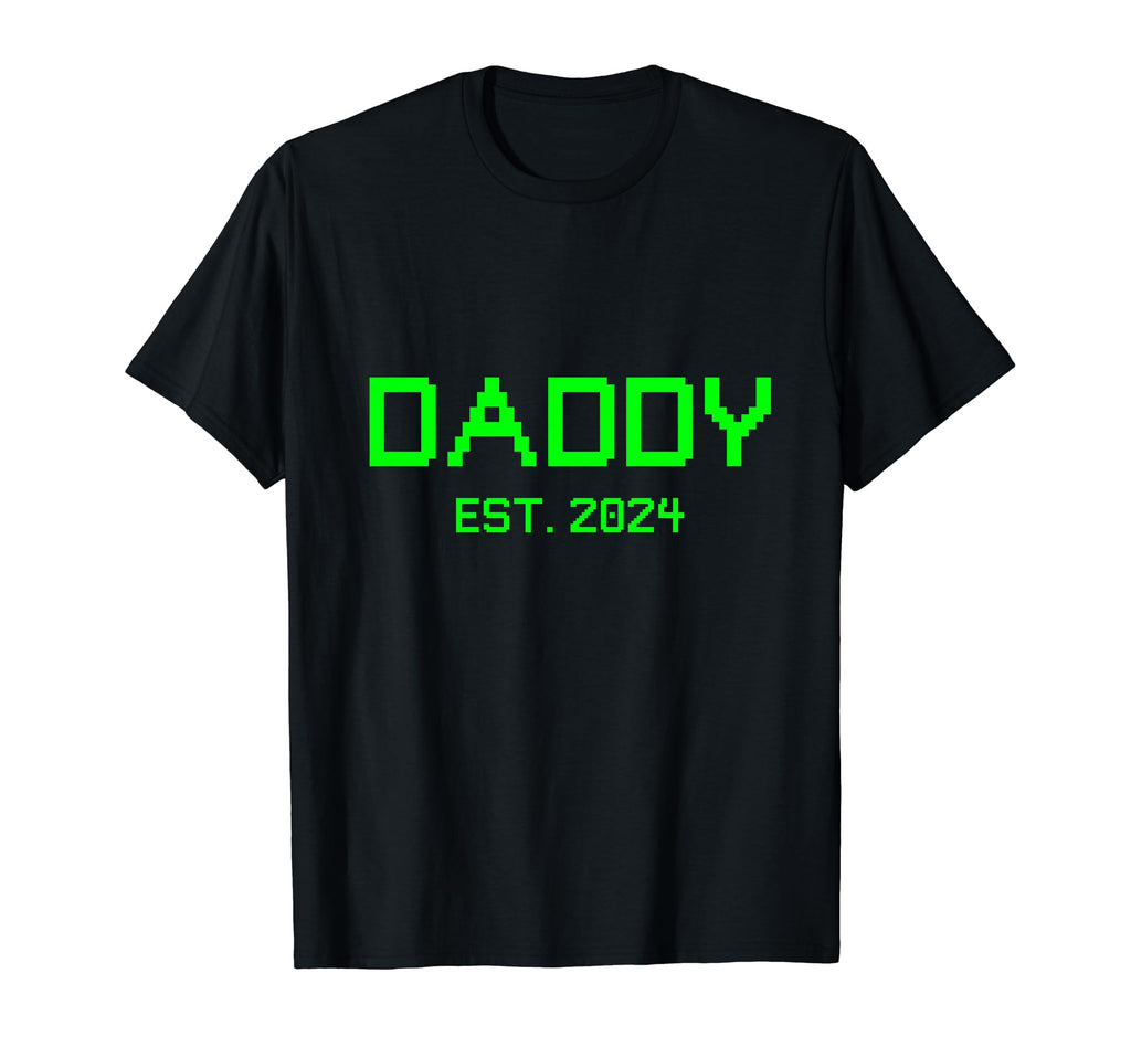 Daddy Est 2024 Gamer Daddy 2024 New T-Shirt - Aesthetic Graphic for Adults - T-Shirt, Sweatshirt, Hoodie