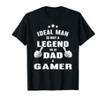 Mens Ideal Is Dad And Gamer Funny T-Shirt - Minimalist Print for Adults - T-Shirt, Sweatshirt, Hoodie