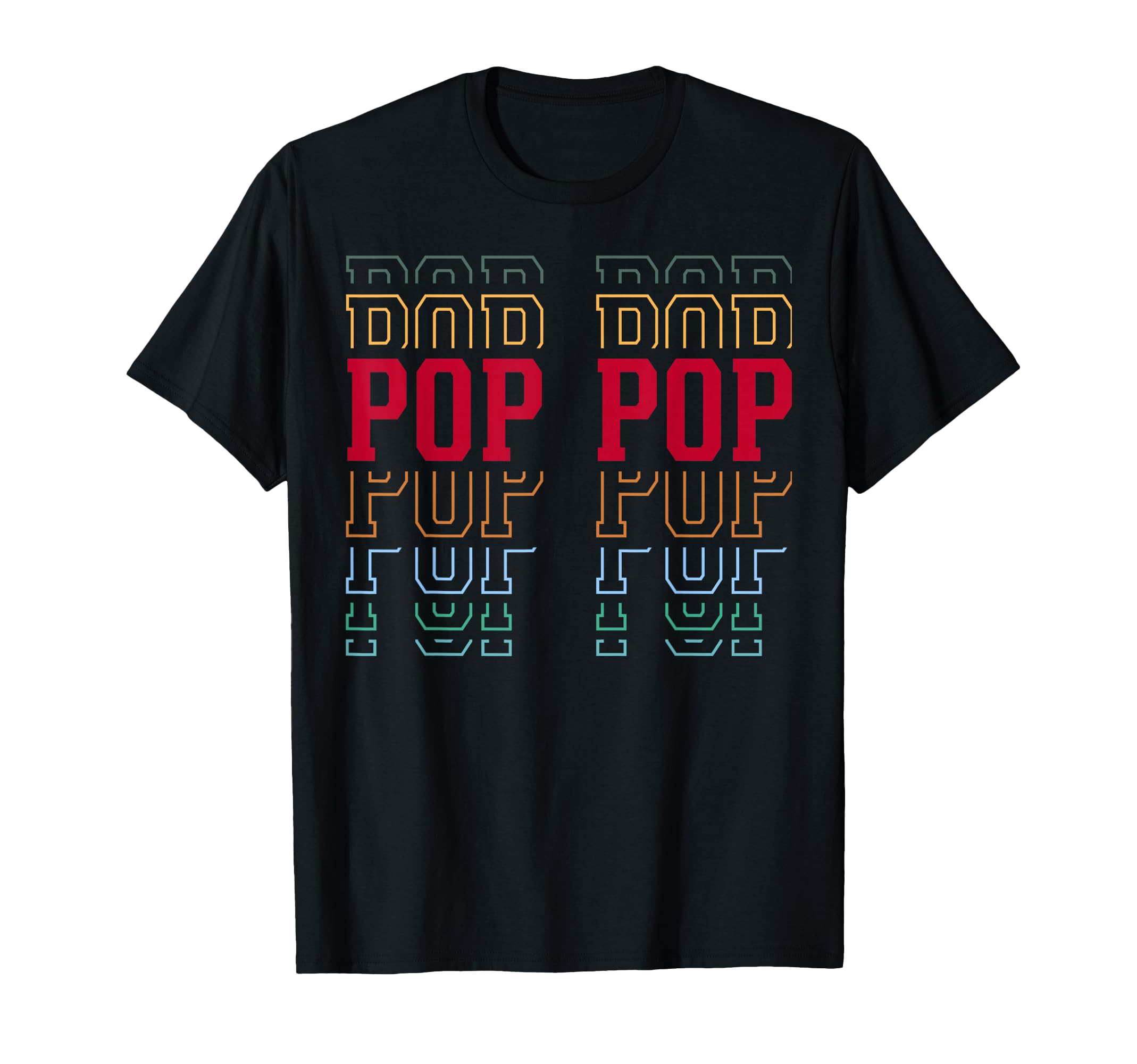 Pop Pop Funny Athletic Lettering T-Shirt - Streetwear Style for Adults - T-Shirt, Sweatshirt, Hoodie