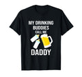 Daddy And Twins Drinking Buddies Dad T-Shirt - Custom Art Print Men Women - T-Shirt, Sweatshirt, Hoodie