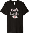 Pixel Art Coffee Latte Cafe Funny Graphic Premium - Adult & Kids T-Shirts, Sweatshirts & Hoodies apparel design preview 1