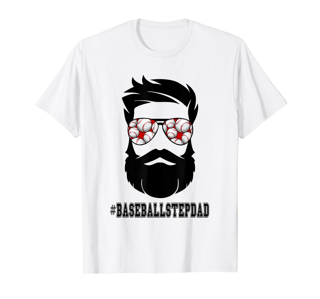Baseball Stepdad Beard Step Dad Step T-Shirt - Aesthetic Graphic Men Women - T-Shirt, Sweatshirt, Hoodie
