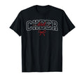 Red Cheerleader Cheerleading Squad Team T-Shirt - Unique Graphic Unisex - T-Shirt, Sweatshirt, Hoodie