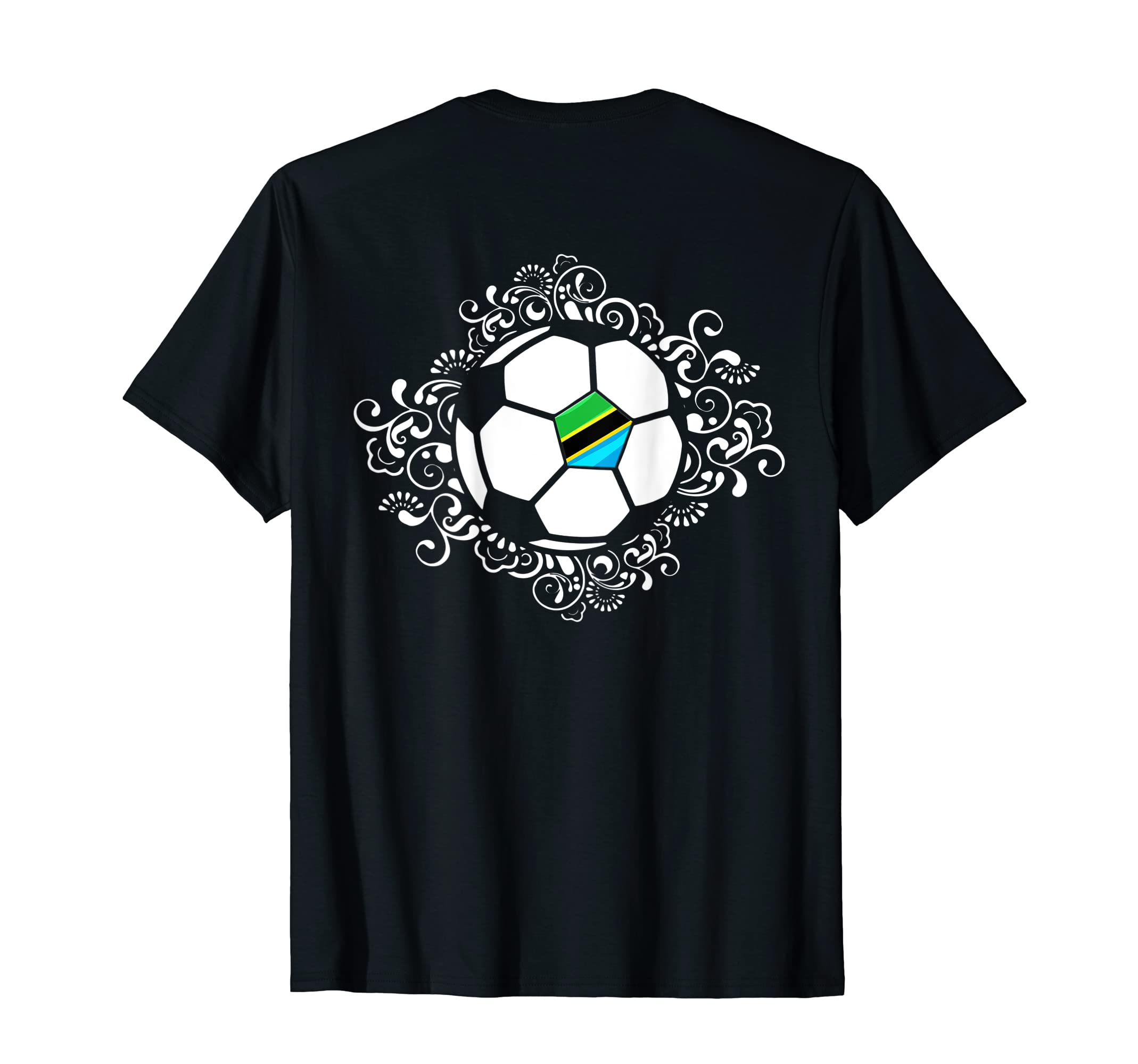 Floral Tanzania Soccer Fans Jersey T-Shirt - Fun Novelty Design Unisex - T-Shirt, Sweatshirt, Hoodie