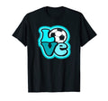 Soccer Love Teen Turquoise Blue T-Shirt - Novelty Apparel Men Women - T-Shirt, Sweatshirt, Hoodie
