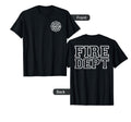 Fire Department Logo Uniform T-Shirt - Fun Novelty Design Men Women - T-Shirt, Sweatshirt, Hoodie
